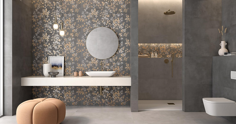 Nara Eleganza Grigio Pamesa - Carrelage effet végétaux