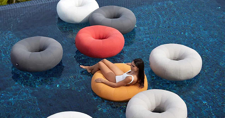 Don out siège gonflable flottant Newgarden - Mobilier extérieur décoration