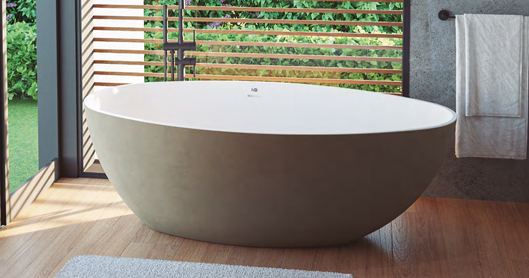 Baignoire Tay blanc kaki 170x96 B10
