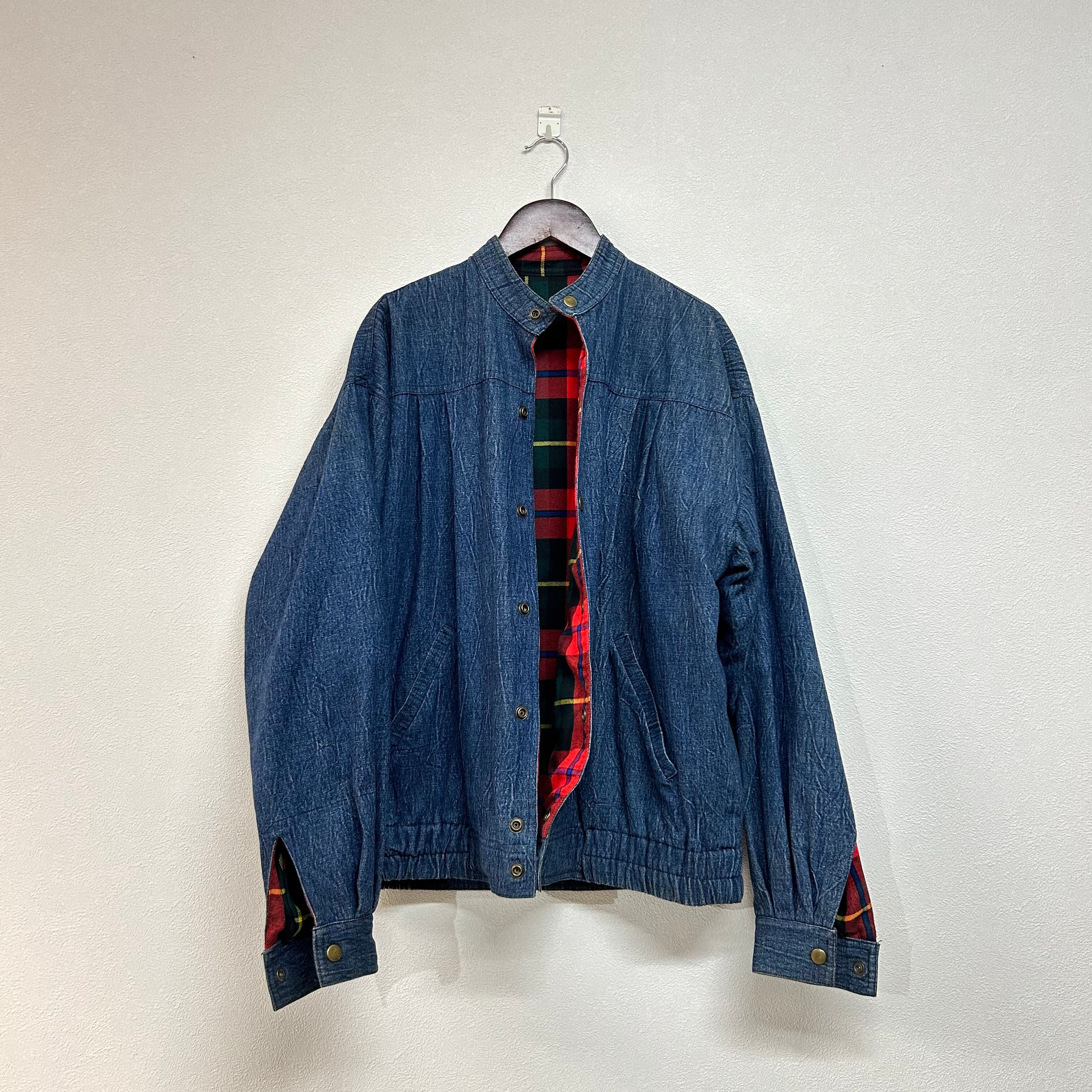 Patchwork Check & Denim Jacket