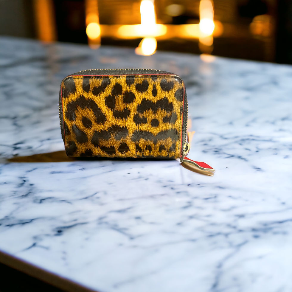 Miniature : Christian Louboutin Portefeuille à pointes léopard