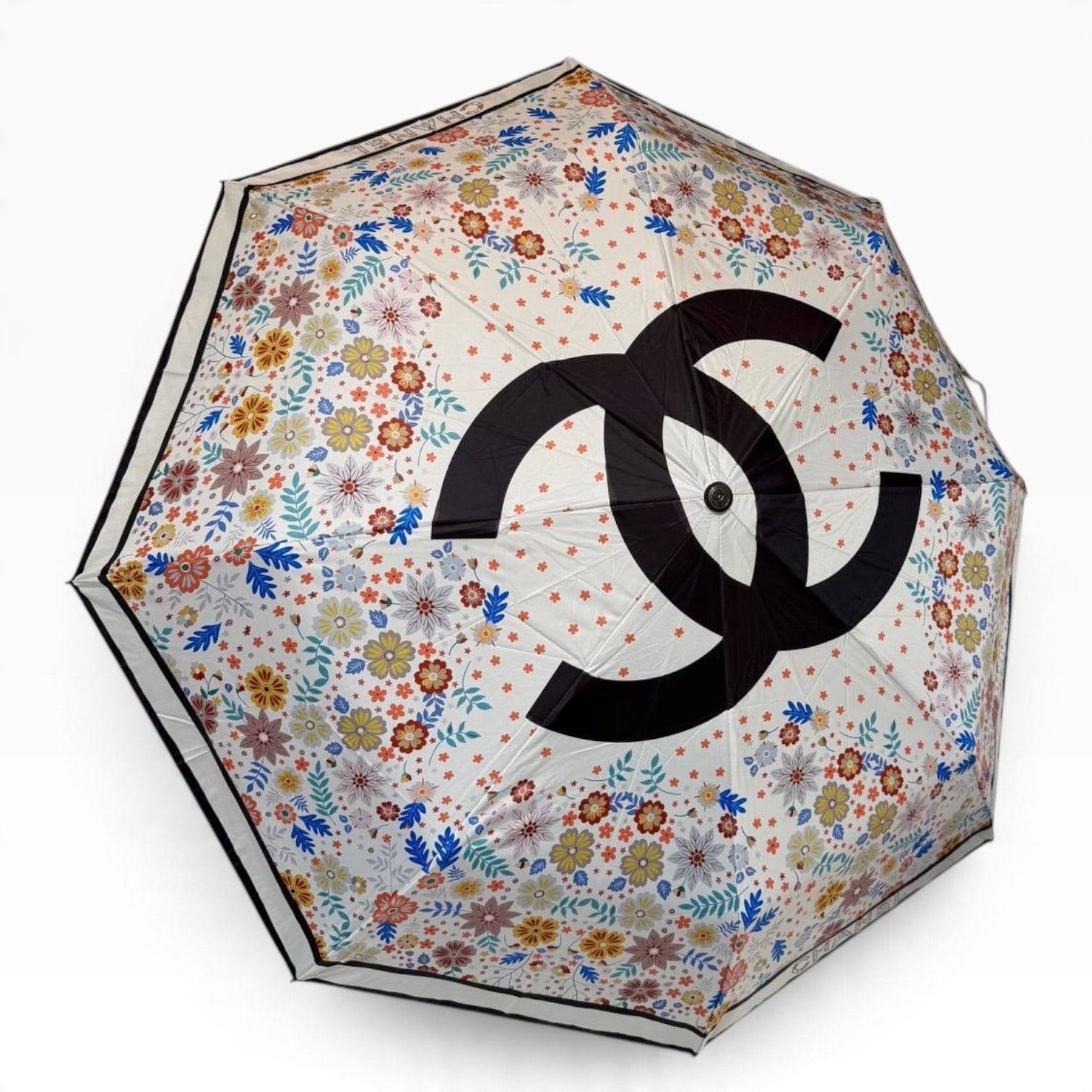 VIP/GWP White Multicolor Floral CC GWP Umbrella