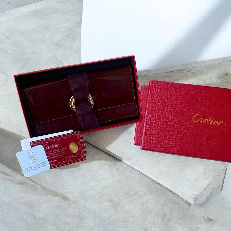 Thumbnail: Cartier Burgundy Trinity Long Wallet