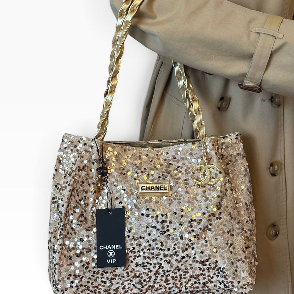 थंबनेल: VIP/GWP Champagne Gold Sequin CC GWP Tote
