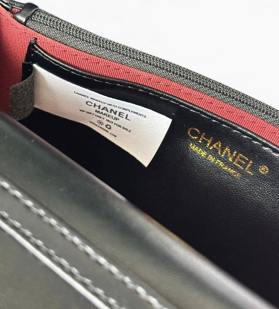Thumbnail: VIP/GWP Black Quilted CC Charm WOC Bag