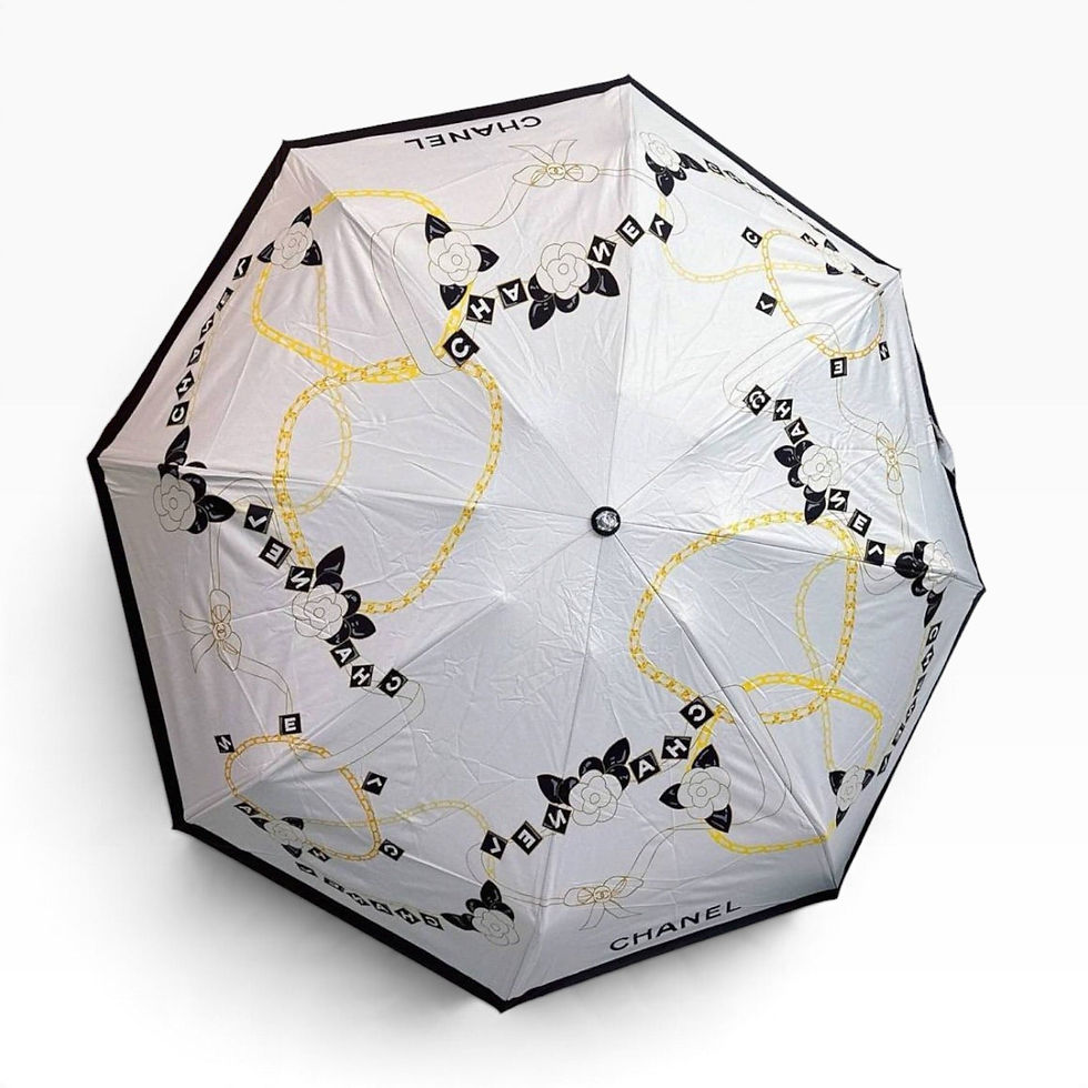 Miniaturbild: VIP/GWP White Camellia Chain Folding Umbrella