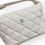 Thumbnail: CHANEL White Quilted Perfect Meeting Hobo Bag