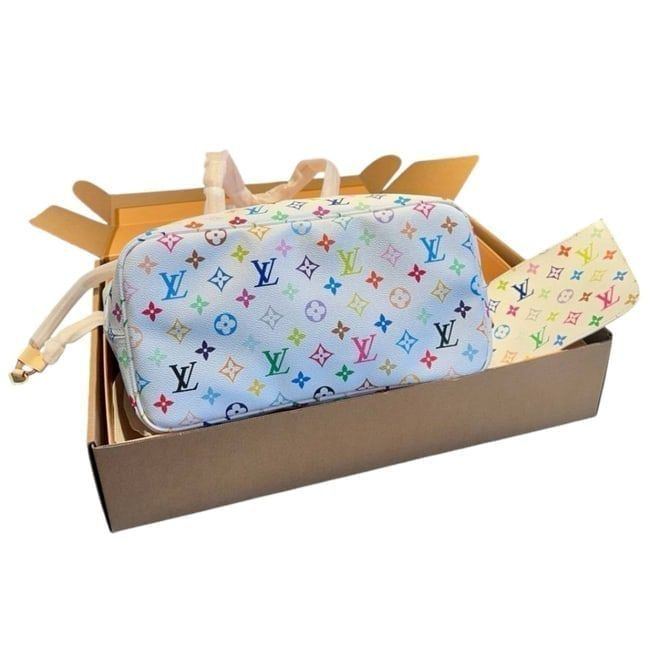 Miniaturbild: VIP White Multi Monogram Neverfull MM Tote & Pouch