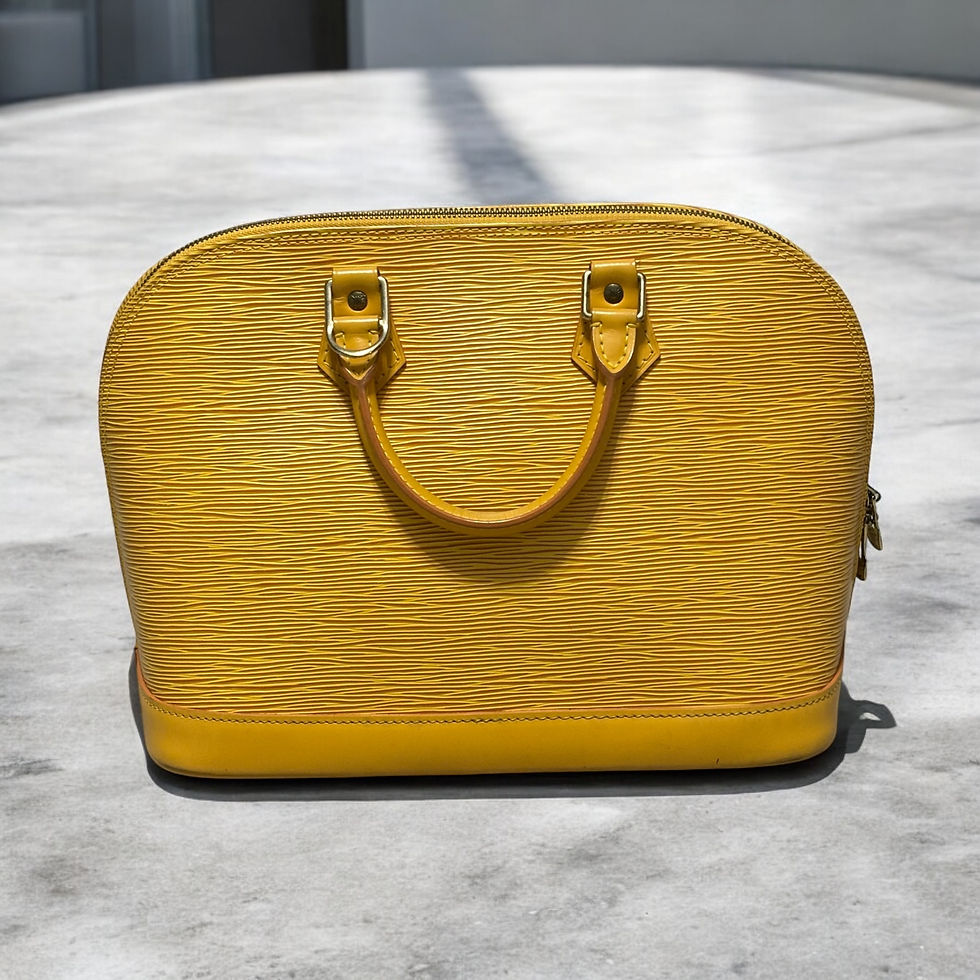 Miniaturbild: 1996’ Vintage Yellow Epi Louis Vuitton Alma PM
