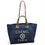 Thumbnail: Xl Denim Pearl Logo Deauville Tote
