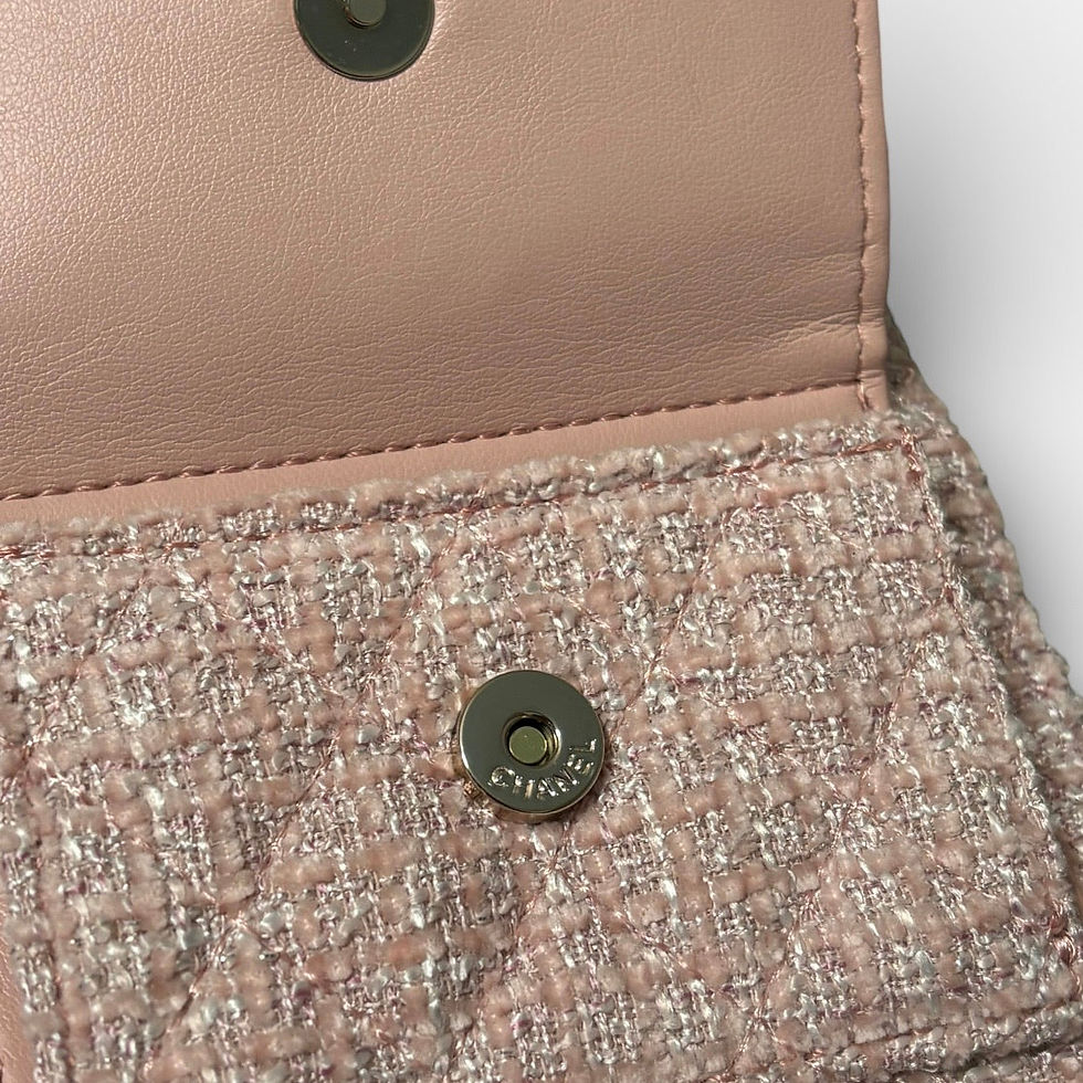 Thumbnail: VIP/GWP Pink Tweed Chain Backpack