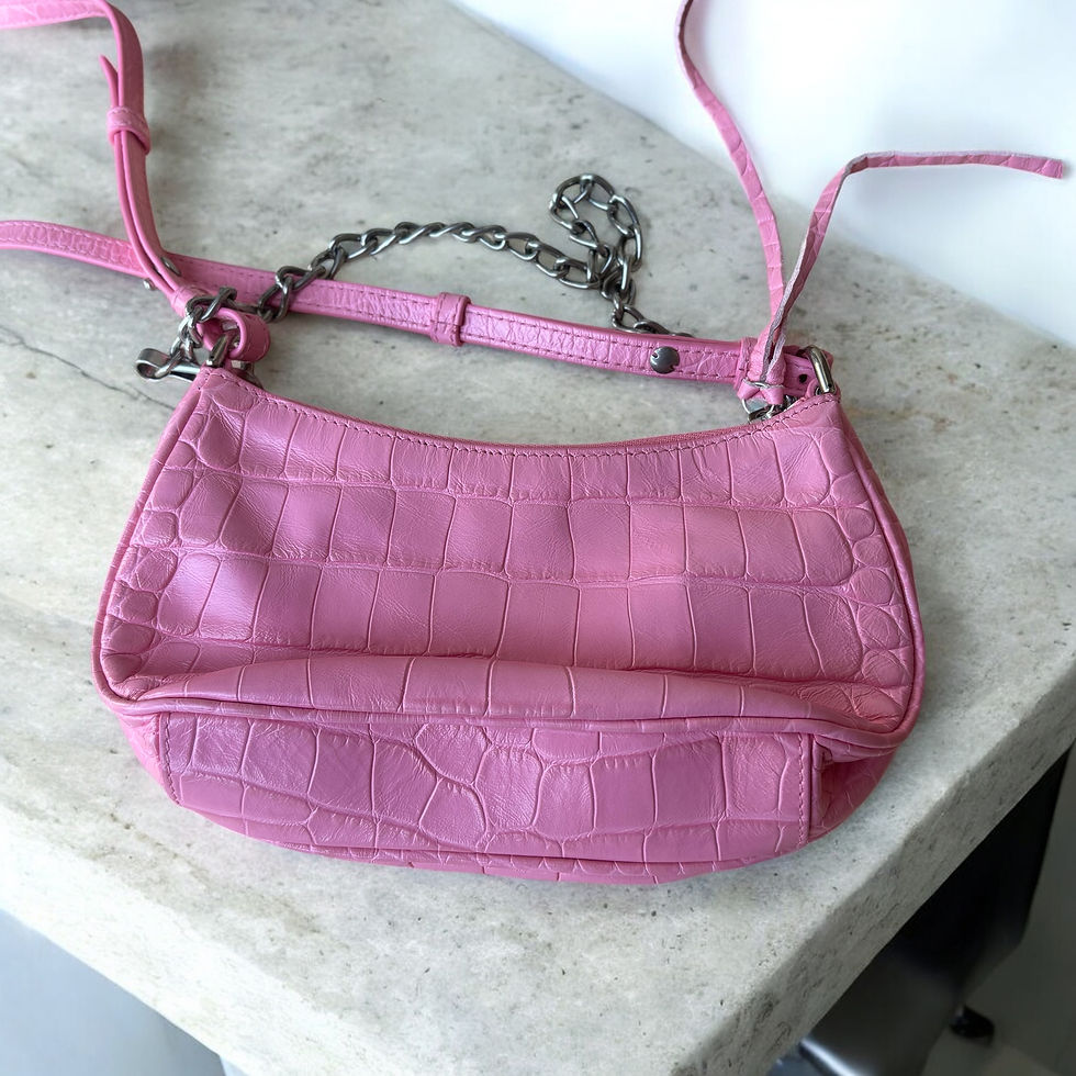 Thumbnail: Pink Balenciaga Le Cagole Mini w/ Chain