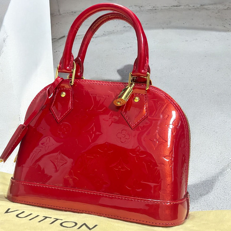Thumbnail: Red Vernis Louis Vuitton Alma BB