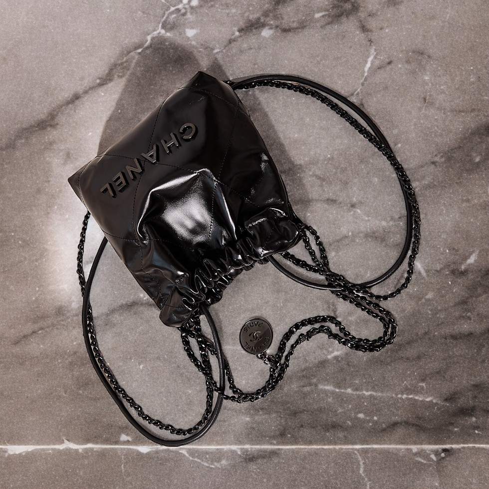 Miniaturbild: CHANEL 22 Mini Black On Black