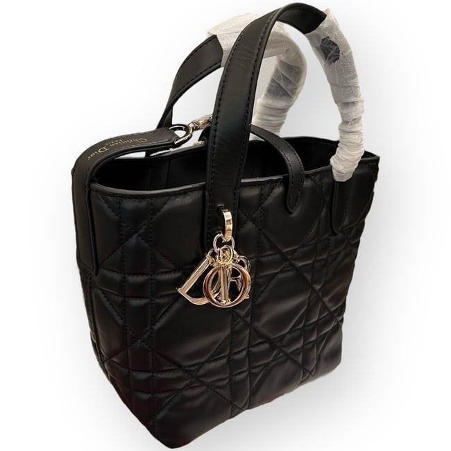 Miniature : VIP/GWP Black Cannage Charm Top Handle Bag