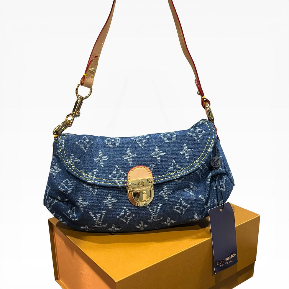縮圖：VIP/GWP Denim Pleaty Monogram Bag