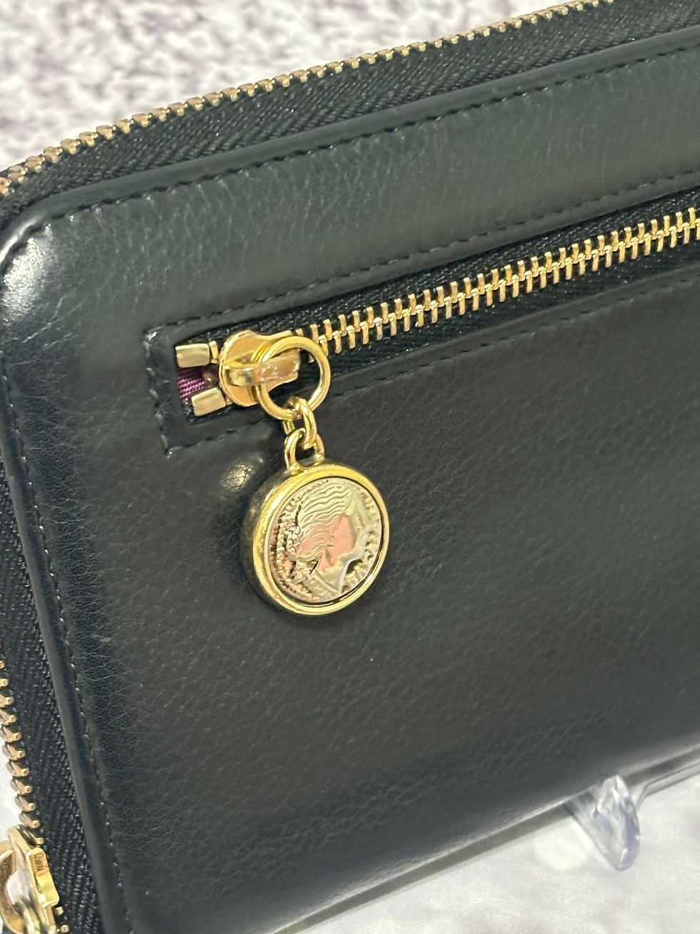 Miniaturbild: Bvlgari Lange Lederbrieftasche