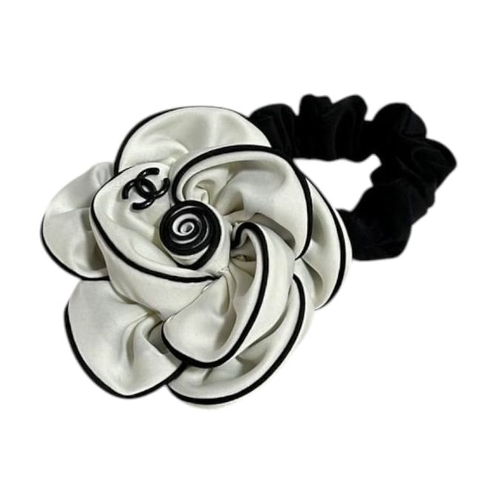 Thumbnail: VIP/GWP White Camelia Floral Scrunchy