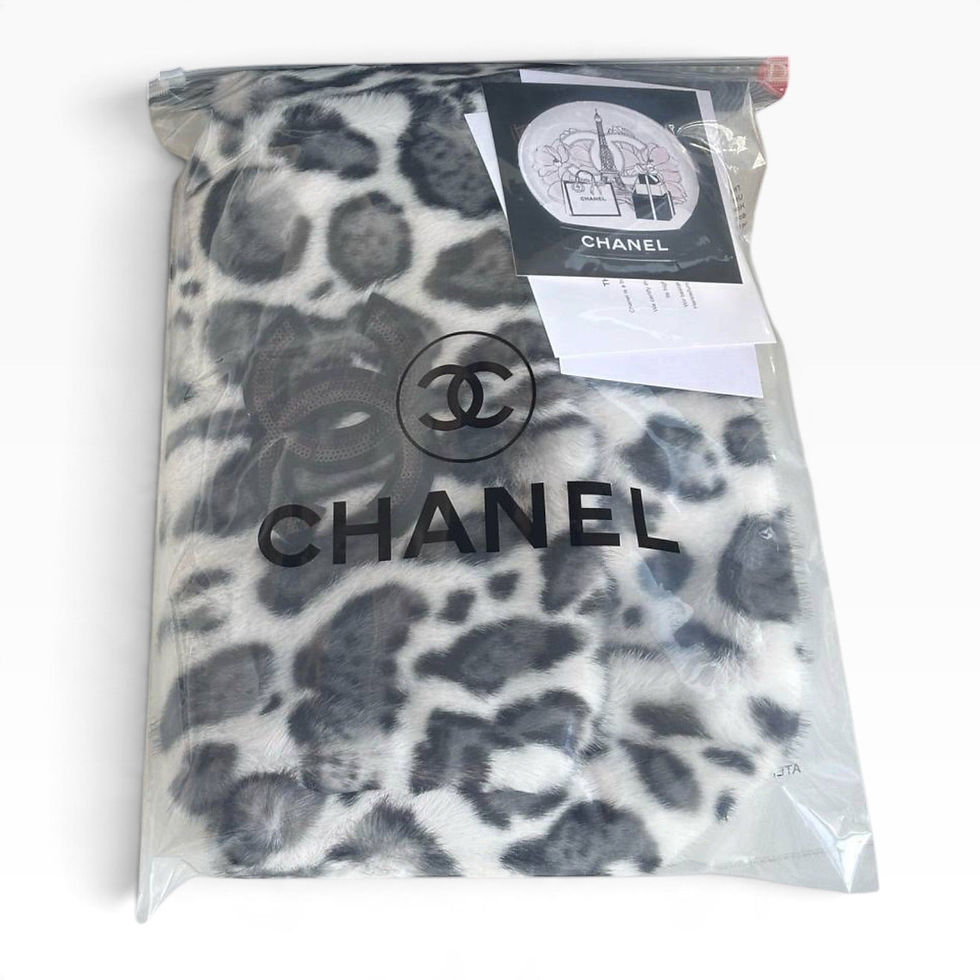 الصورة المصغرة: VIP/GWP White Black Leopard Faux Fur CC Bag