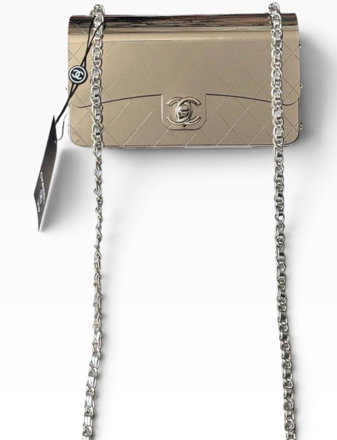 VIP/GWP Silver Metal Cutout Evening Bag