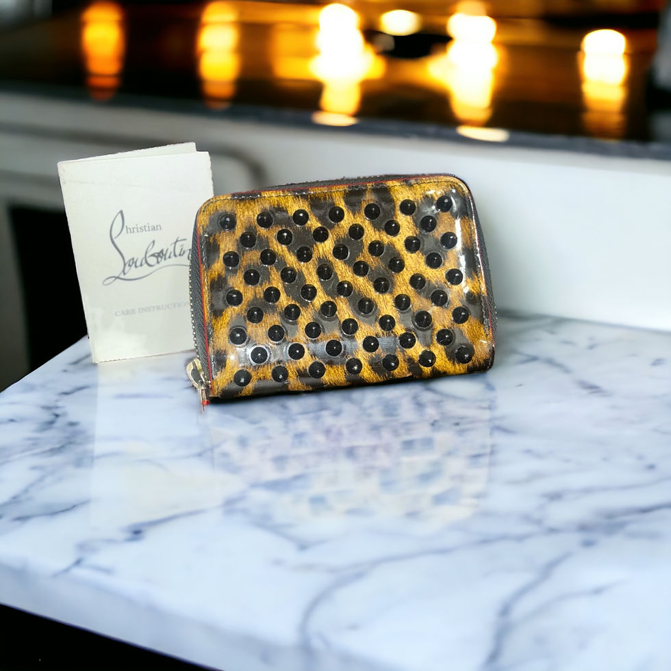 Thumbnail: Christian Louboutin Leopard Spike Wallet