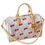 Thumbnail: Louis Vuitton White Monogram/Cherry Speedy 30 Bag & Strap