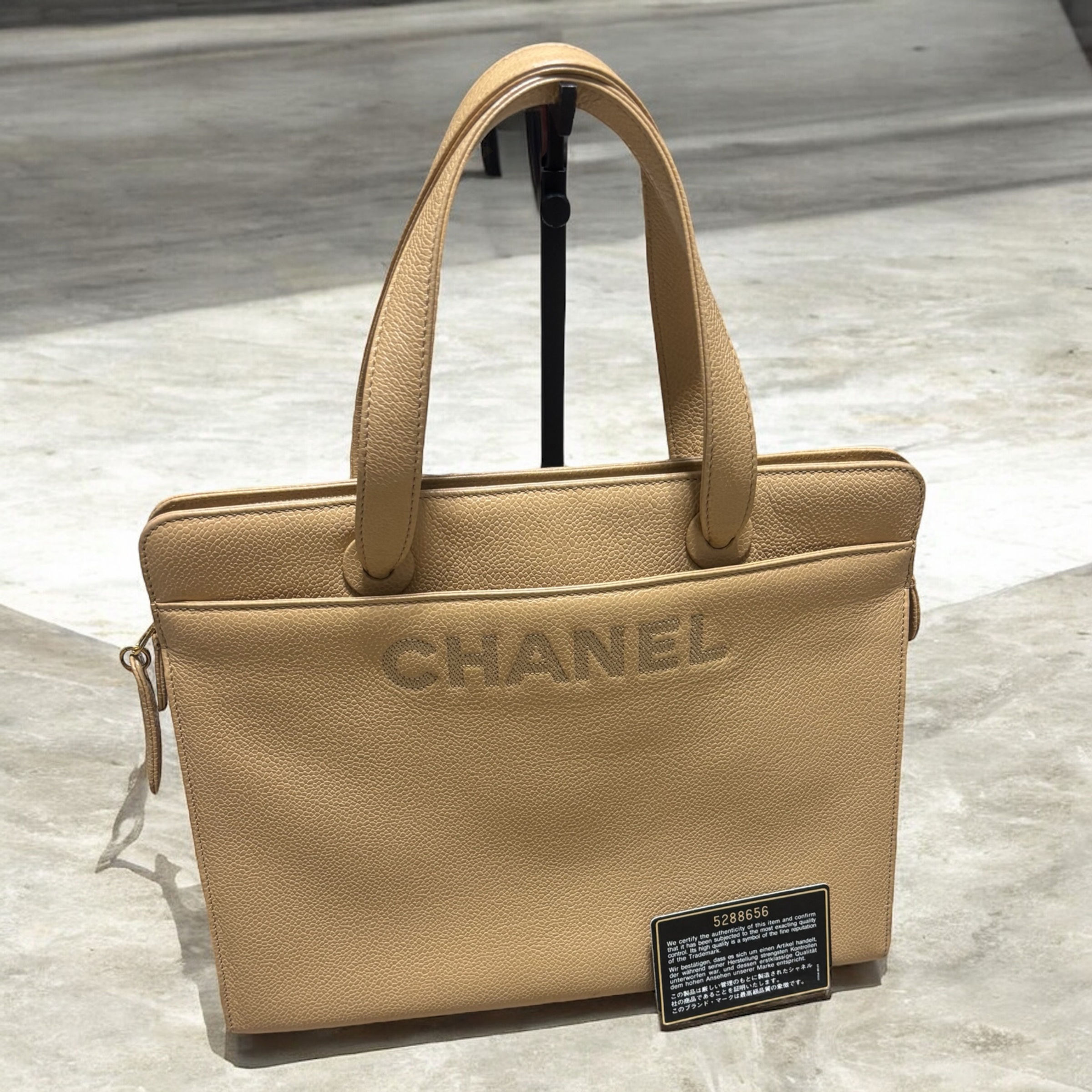 Vintage Caramel Caviar CHANEL Tote