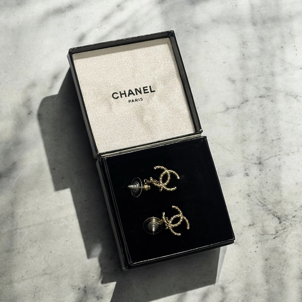 Miniatura: Chanel Crystal CC Drop Earrings