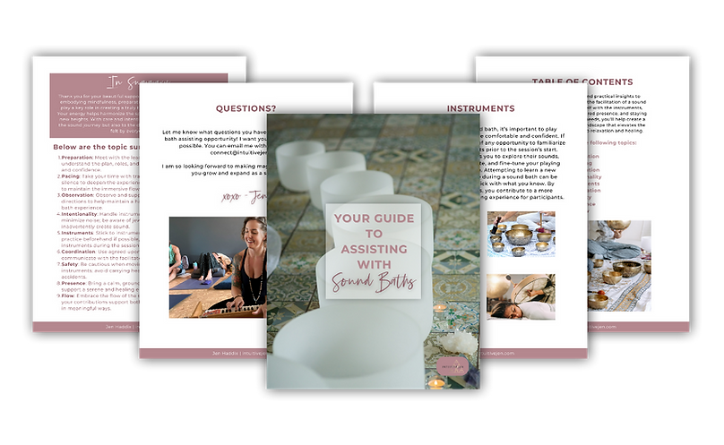 Assisting with Sound Baths curriculum in PDF