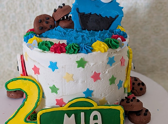 Mia's Sesame Street Cake