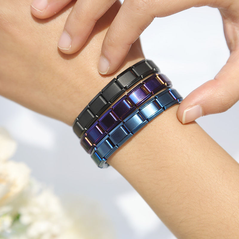 Thumbnail: Hapiship New Women's Jewelry 9mm Width Itanlian Elastic Charm Bracelet Fashion S