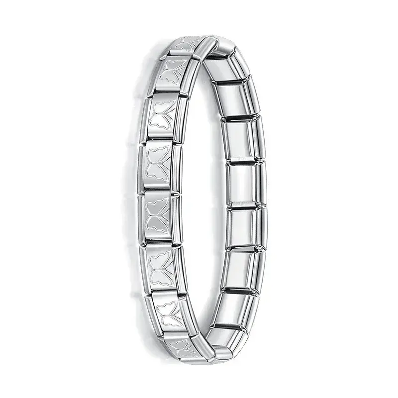 Thumbnail: Hapiship New Women's Jewelry 9mm Width Itanlian Elastic Charm Bracelet Fashion S