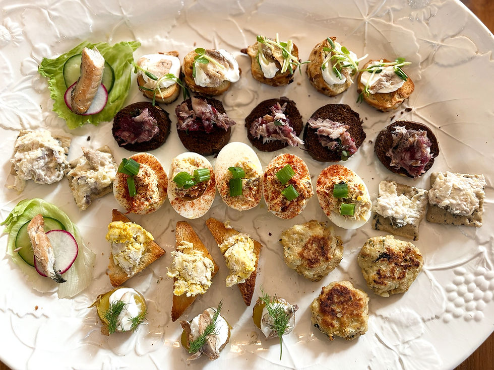 Smoked Mackerel Appetizers & Coastal Roots