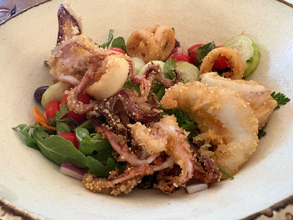 Grilled Squid & Citrus Herb Salad