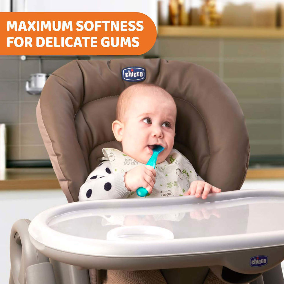 Thumbnail: COLHER DE SILICONE COM CAIXA 6M+ Chicco