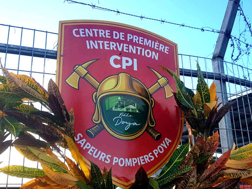 Inauguration du Centre de Première Intervention (CPI) de la commune de Poya 🚒