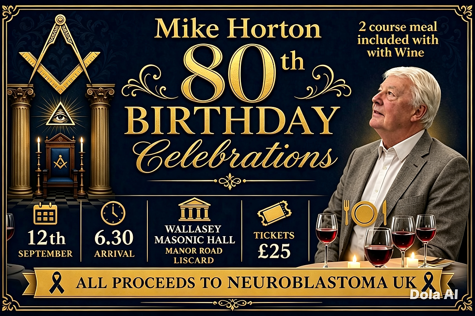 Wbro Mike Horton 80th Birthday Celebration in aid of Neuroblastoma