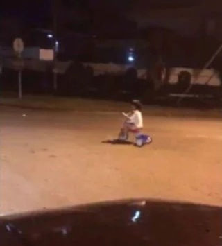 Video of cycling 'ghost' goes viral