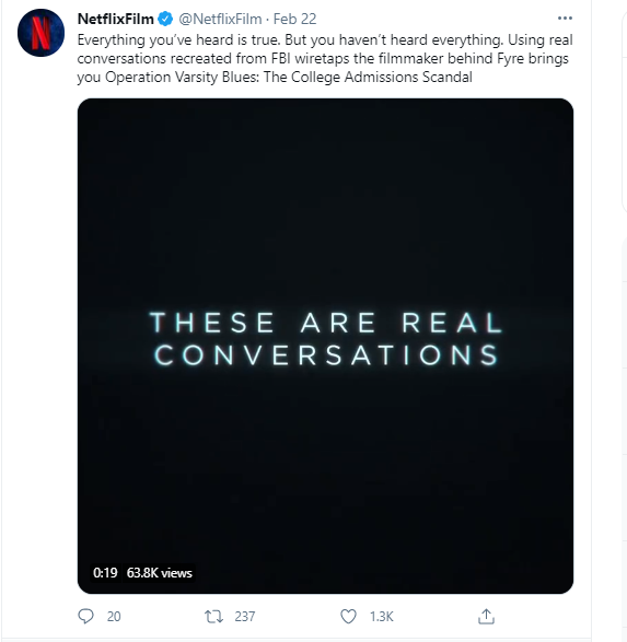 Watch the Chilling First Teaser for Netflix's Documentary on the College Admissions Scandal