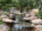 Beautiful stream water feature