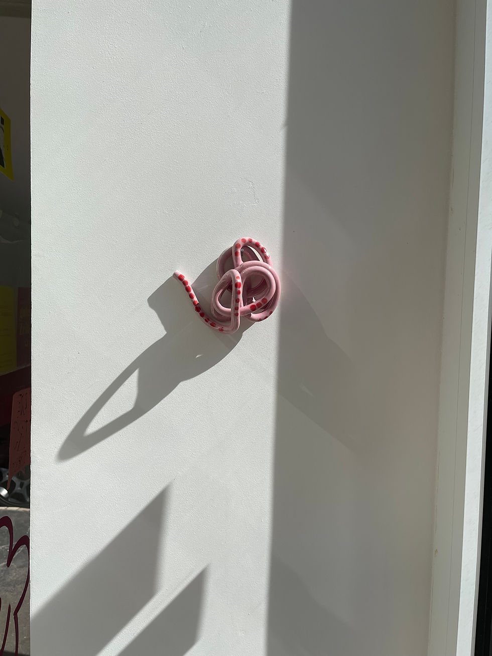 Miniaturbild: wall object - Knäul (rosa)