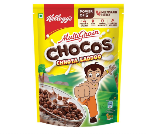 Kellogg's Chocos Chotta Ladoo with Whole Grain| With Chotta Bheem Cut Out Mask B