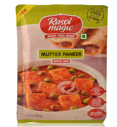 Rasoi Magic Spice Mix - Mutter Paneer, 45g Pouch