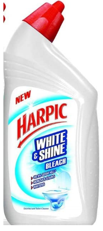 Harpic White and Shine Disinfectant Toilet Cleaner Bleach - 500 ml UNIQUE