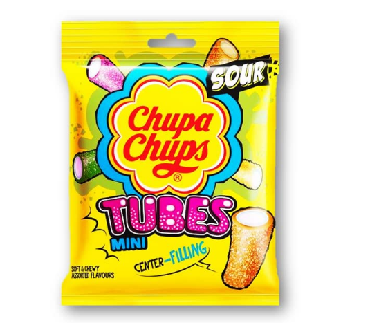 Chupa Chups Sour Tubes Mini Soft Candy Assorted Flavours 22g Unique