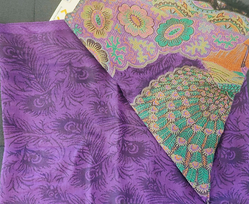 Thumbnail: Pashmina Silk Blend Kani Shawl