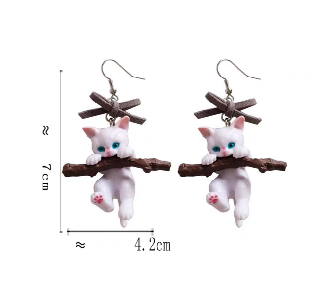 Thumbnail: Statement Jewellery Earrings Sterling Silver Pins #2428
