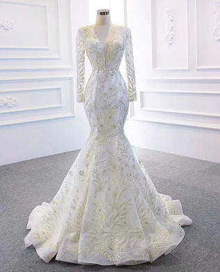 Bridal Made-to-Order Wedding Dress #11 Removable Train