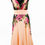 Thumbnail: Evening Gown "Adyson" | V-Neckline Floral Design - Apricot Chiffon