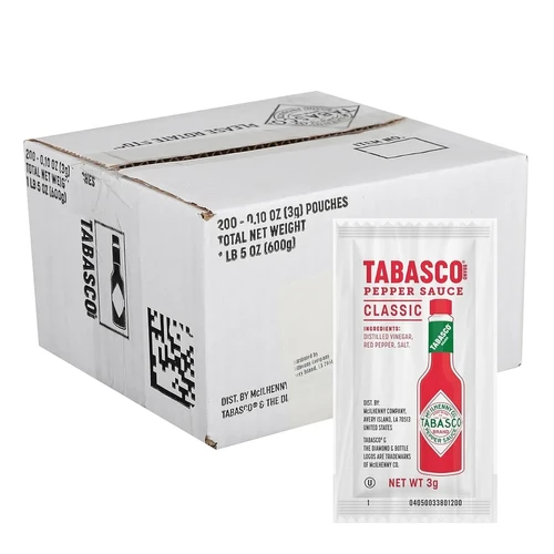 TABASCO® Original Hot Sauce Portion Packets 3 Gram Awlsite